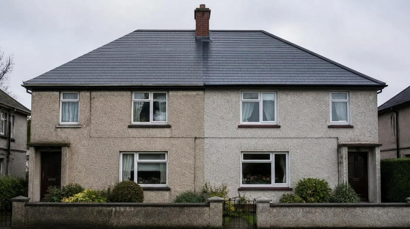 Neat, watertight slate roof after repair work