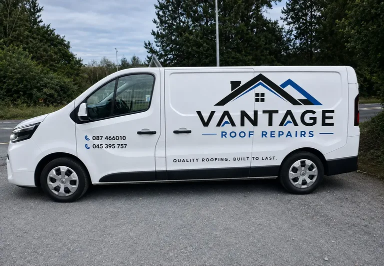 Full Vantage Roof Repairs van, including both ends and wheels